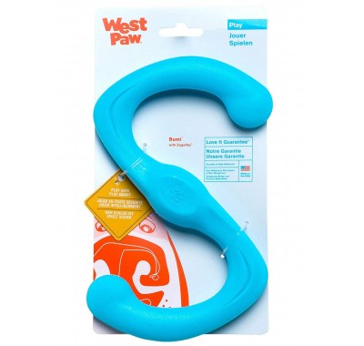 West Paw Būmi Tug Toy Іграшка для собак, блакитна 21см 