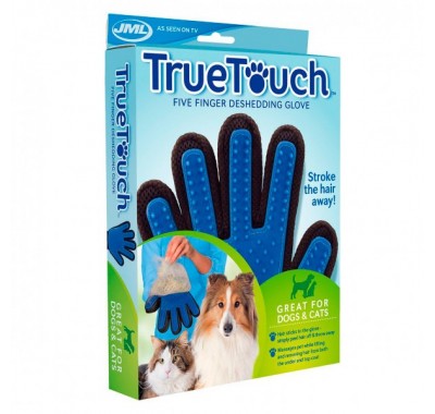 Рукавичка для котів та собак True Touch для вичісування шерсті
