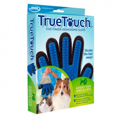 Рукавичка для котів та собак True Touch для вичісування шерсті