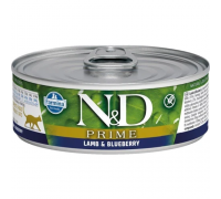 Влажный корм Farmina N&D Grain Free Prime Lamb Adult для кошек с ягненком и черникой (02062) 70 г