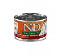 Вологий корм Farmina N&D Grain Pumpkin Chicken Adult Mini для собак дрібних порід, гарбуз/курка/гранат, (02314) 140 г