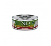 Влажный корм Farmina N&D Grain Free Prime Chicken Kitten для котят с курицей и гранатом, (02901) 70 г