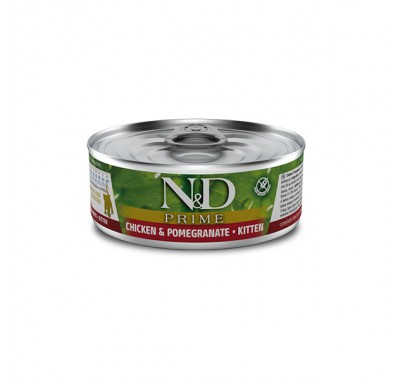 Влажный корм Farmina N&D Grain Free Prime Chicken Kitten для котят с курицей и гранатом, (02901) 70 г