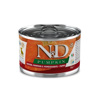 Вологий корм Farmina N&D Grain Pumpkin Chicken Puppy Mini для цуценят дрібних порід гарбуз/курка/гранат, (05711) 140 г