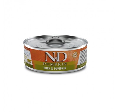 Влажный корм Farmina N&D Grain Free Pumpkin Duck Adult для кошек с тыквой и уткой, (02093) 70 г