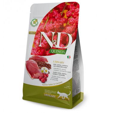 Сухий корм для кішок Farmina N&D Urinary, профілактика сечокам'яної хвороби з качкою, кіноа, журавлиною та ромашкою, (35776) 300 г