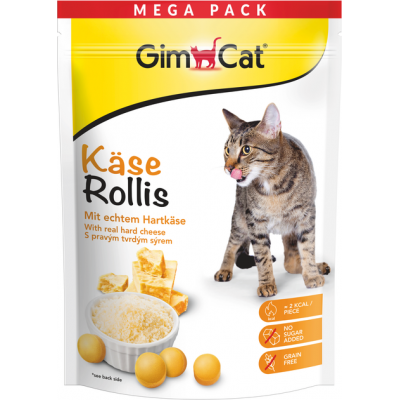 Вітамізовані ласощі для кішок GimCat Kase Rollis сирні кульки, пауч, 425 г 419510