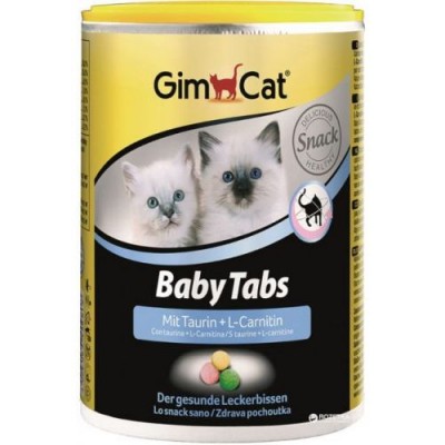 Ласощі для кошенят GimCat BABY-TABS для зміцнення імунітету та здорового розвитку кошенят 85г/240шт 409818