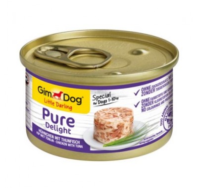 Gim Shiny Dog Pure Delight курка, тунець 85 г 513164/027