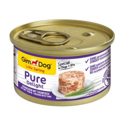 Gim Shiny Dog Pure Delight курка, тунець 85 г 513164/027