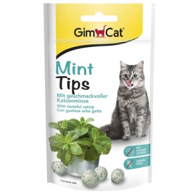 Ласощі для кішок GimCatCat Mint Tips з котячою м'ятою 40г 418742