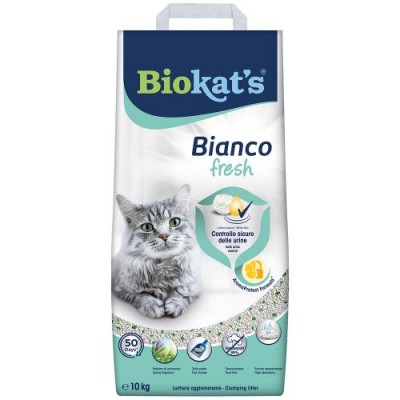 Наповнювач для котячого туалету Biokats BIANCO FRESH 10кг 617107