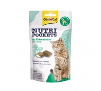 Вітамінні ласощі GimCat Nutri Pockets для котів, котяча м'ята та мультивітамін, 60