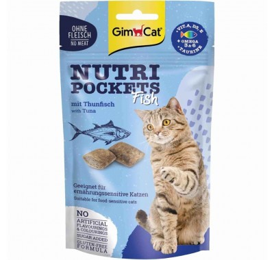 Ласощі для кішок GimCat Nutri Pockets Fish Тунець 60г 419633