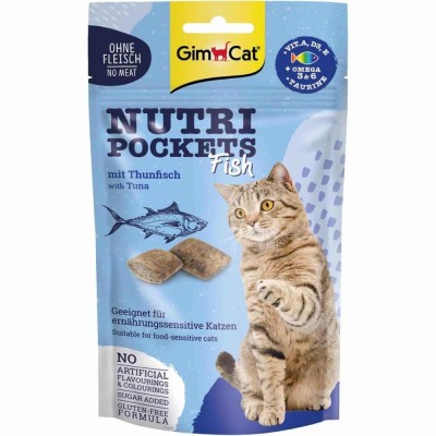 Ласощі для кішок GimCat Nutri Pockets Fish Тунець 60г 419633