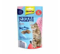 Ласощі для кішок GimCat Nutri Pockets Fish Лосось 60 г 419626