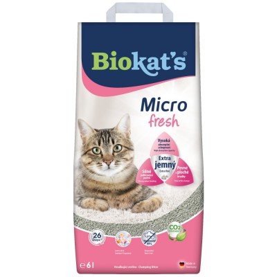 Наповнювач для котячого туалету Biokat's Micro Fresh 6л 613925