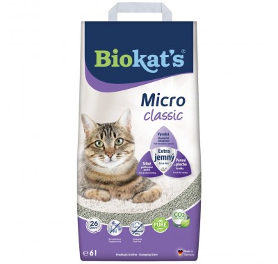 Наповнювач для котячого туалету Biokat's Micro Classic 6л 613918