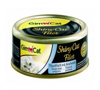 Вологий корм для котів Gim Shiny Cat Filet тунець та анчоус 70г 412924/761