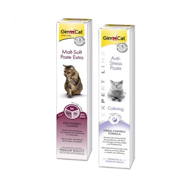 GimCat Набір паст: Malt-Soft Extra 50г + Паста Expert Line Anti-Stress 50г