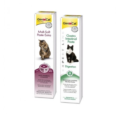 GimCat Набір паст: Malt-Soft Extra 50г + Паста Expert Line Gastro Intestinal 50г