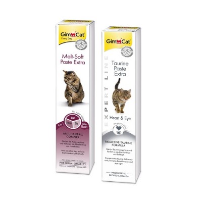 GimCat Набір паст: Malt-Soft Extra 50г + Паста Expert Line Taurine Extra 50г
