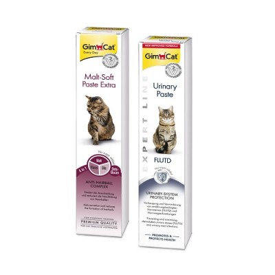 GimCat Набір паст: Malt-Soft Extra 50г + Паста Expert Line Urinary 50г