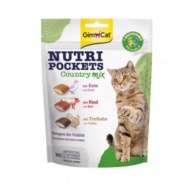 Вітамінні ласощі GimCat Nutri Pockets Кантрі мікс для котів, 150 г 419275/9183