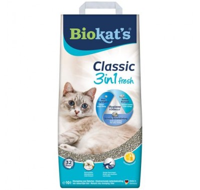 Наповнювач для котячого туалету Biokats FIOR de COTTON 3in1 10кг 617220/613413