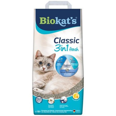 Наповнювач для котячого туалету Biokats FIOR de COTTON 3in1 10кг 617220/613413