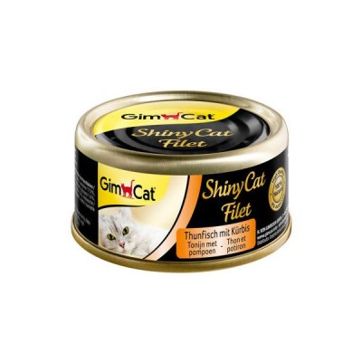 GimCat ShinyCat Filet Консервы тунец с тыквой 70 г
