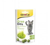 Ласощі GimCat GrasBits для котів, таблетки з травою, 65 шт, 40 г 417653