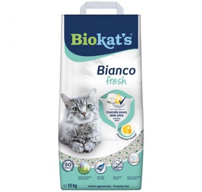 Наповнювач для котячого туалету Biokats BIANCO FRESH 5кг 617114