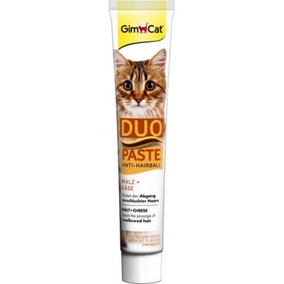 Паста для кішок GimCat DUO PASTE Anti-hairboll для виведення шерсті, сирна 50 г 427218