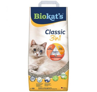 Наповнювач для котячого туалету Biokats CLASSIC (3in1) 10L 614458