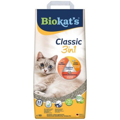 Наповнювач для котячого туалету Biokats CLASSIC (3in1) 10L 614458