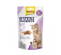 Вітамінні ласощі GimCat Nutri Pockets для кішок, качка та мультивітамін, 60 г 419312/9220