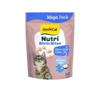 Вітаміни GimCat NUTRI BIOTIN BITES для котів для покращення стану шкіри та шерсті з маскарпоне та біотином 425г 419695