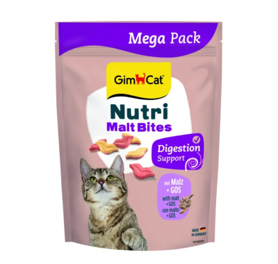 Вітаміні GimCat NUTRI MALT BITES для дорослих котів для виведення грудок шерсті з мальтом 425г 427348