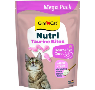 Вітаміни GimCat NUTRI TAURINE BITES QUARK для котів із сиром і таурином 425г, 419671