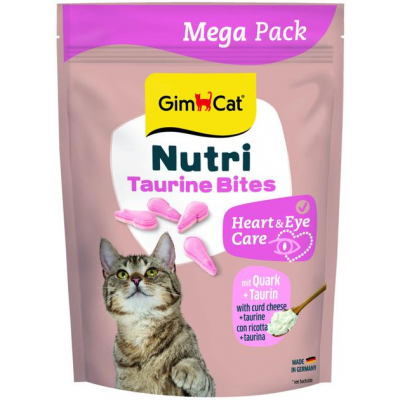 Вітаміни GimCat NUTRI TAURINE BITES QUARK для котів із сиром і таурином 425г, 419671