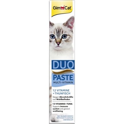 Паста для кішок GimCat DUO PASTE Multi-vitamin 12 vitamins with tuna 12 вітамінів та тунець, 50 г 421858