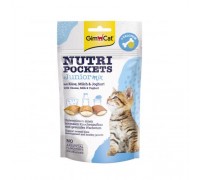 GimCat Nutri Pockets для кошенят Junior mix (сир, молоко, йогурт) + кальцій 60г 419381/9350