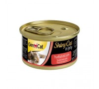Вологий корм для котів Gim Shiny Cat тунець та лосось 70г 414317/195
