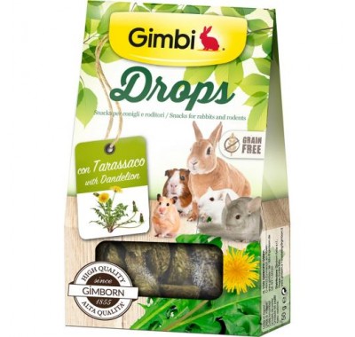 Ласощі для гризунів GimBi дропси з кульбабою 50г G201863