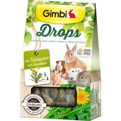 Ласощі для гризунів GimBi дропси з кульбабою 50г G201863