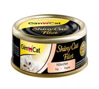 Вологий корм для кішок Gim Shiny Cat Filet курка 70г 413808/887