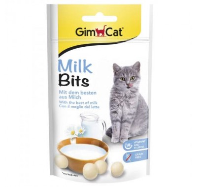 Вітамінізовані ласощі для кішок GimCat MilkBits з молоком, 40г 418735