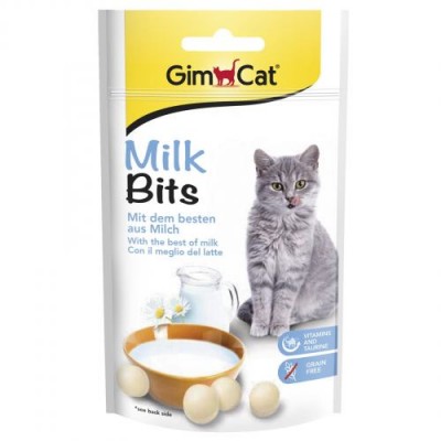 Вітамінізовані ласощі для кішок GimCat MilkBits з молоком, 40г 418735