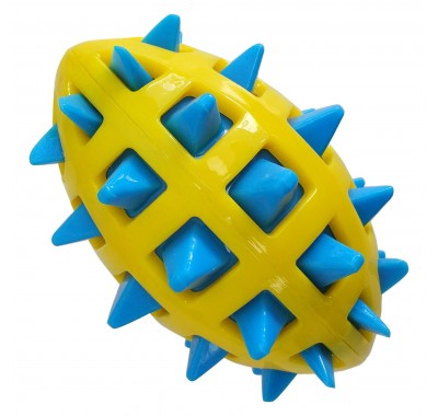 GimDog Big Bang Игрушка для собак мяч регби с шипами, термопластик S, 12,7см